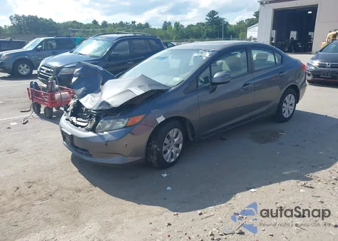 2012 Honda Civic Lx из США, поврежденный, VIN 2HGFB2F50CH558046